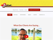 Tablet Screenshot of 1stcalldisasterservices.com